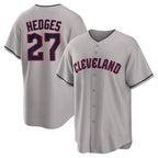 Cleveland Guardians #27 Austin Hedges Player Gray CONTON Game Home Stitched Jerseys