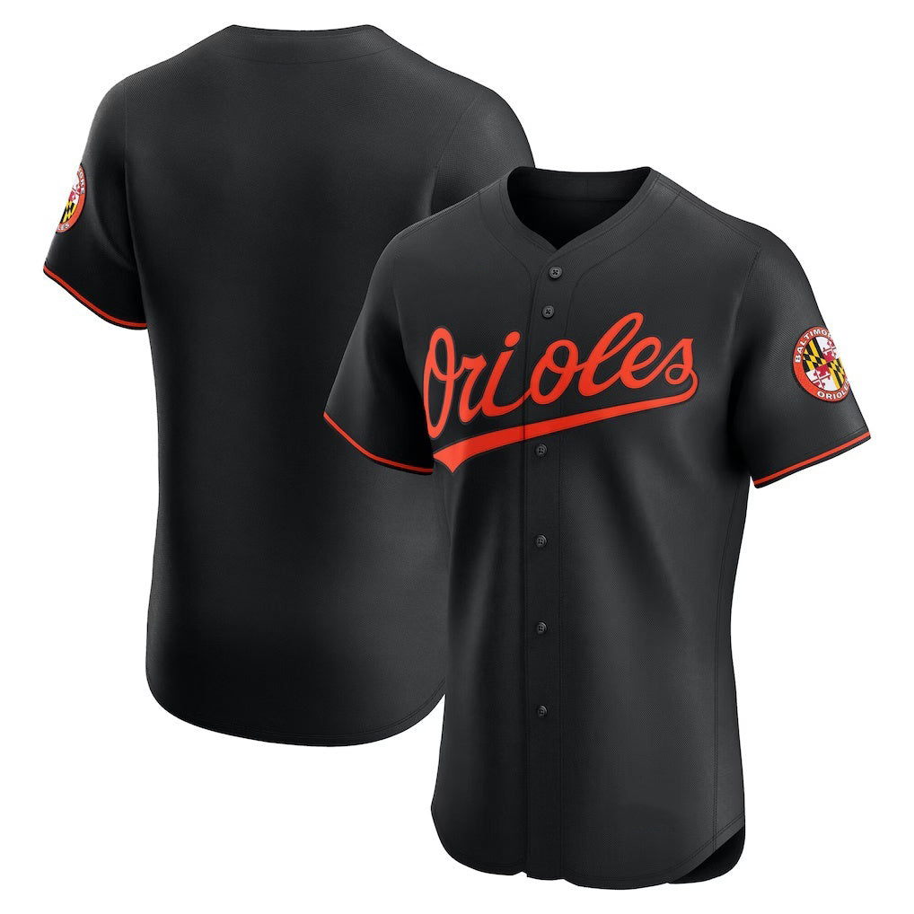 Baltimore Orioles Black CONTON Alternate Elite Jersey