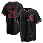 Arizona Diamondbacks #20 Luis Gonzalez Player Black CONTON Limited Home Stitched Jerseys