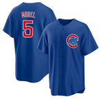 Chicago Cubs #5 Christopher Morel Chicago Blue CONTON Cool Base Stitched Jersey