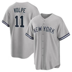 New York Yankees #11 Anthony Volpe Gray CONTON Road Replica Jersey