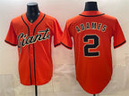 San Francisco Giants #2 Willy Adames Orange CONTON Cool Base Stitched Jersey
