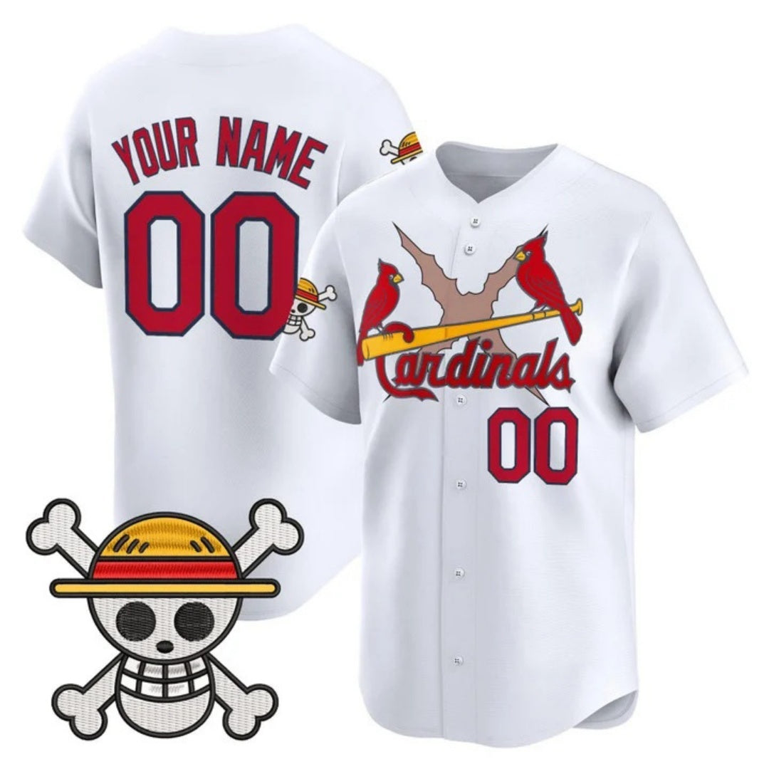 Custom St. Louis Cardinals x One Piece White CONTON Vapor Premier Limited Jersey - Stitched