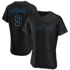 Miami Marlins #9 Xavier Edwards Player Black CONTON Home Limited Elite Stitched Jerseys
