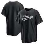 Minnesota Twins Blank Black CONTON Lights Out Limited Stitched Jersey