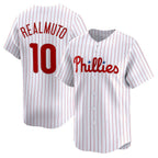 Philadelphia Phillies #10 J.T. Realmuto White CONTON Home Limited Player Jersey