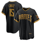 Pittsburgh Pirates #15 Oneil Cruz Black CONTON 2026 City Connect Stadium Jersey