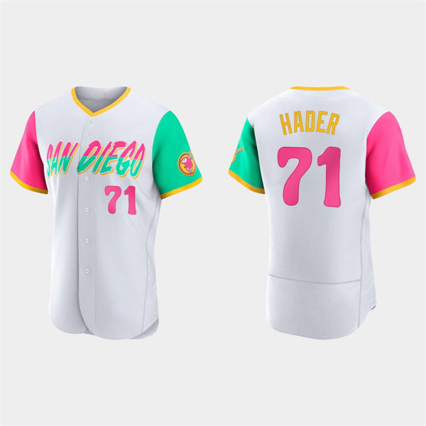 San Diego Padres #71 Josh Hader White CONTON 2022 City Connect Jersey