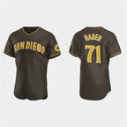 San Diego Padres #71 Josh Hader Brown CONTON Road Player FlexBase Jersey