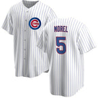 Chicago Cubs #5 Christopher Morel Chicago White CONTON Cool Base Stitched Jersey