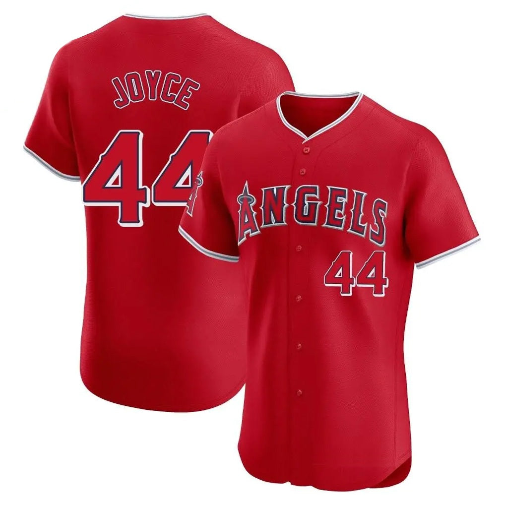 Los Angeles Angels #44 Ben Joyce Player Red CONTON Home Limited Elite Stitched Jerseys