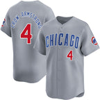 Chicago Cubs #4 Pete Crow-Armstrong Gray CONTON Limited Stitched Jersey