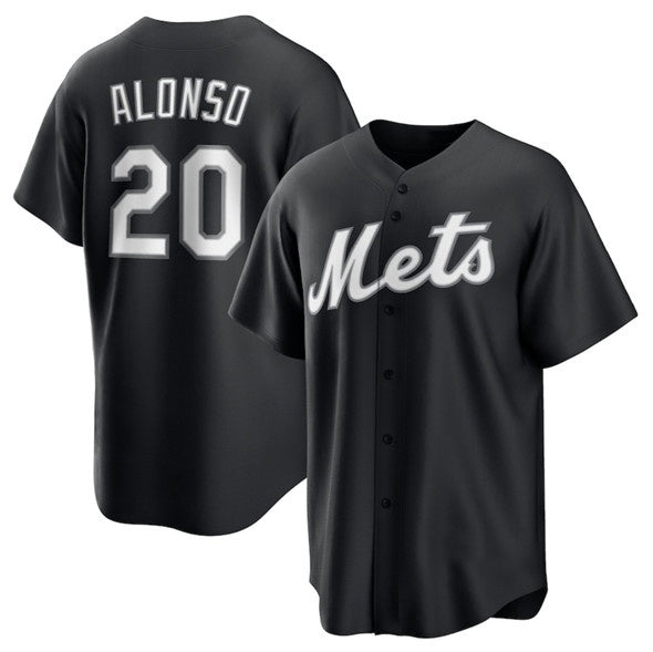 New York Mets #20 Pete Alonso Black CONTON Lights Out Limited Stitched Jersey