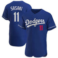 Los Angeles Dodgers #11 Roki Sasaki Player Royal CONTON Limited Elite Home Stitched Jerseys