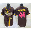 San Diego Padres #44 Joe Musgrove Number Brown CONTON NEW 2023 City Connect Cool Base Stitched Jersey