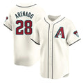 Arizona Diamondbacks #28 Nolan Arenado Player Cream CONTON Limited Home Game Stitched Jerseys