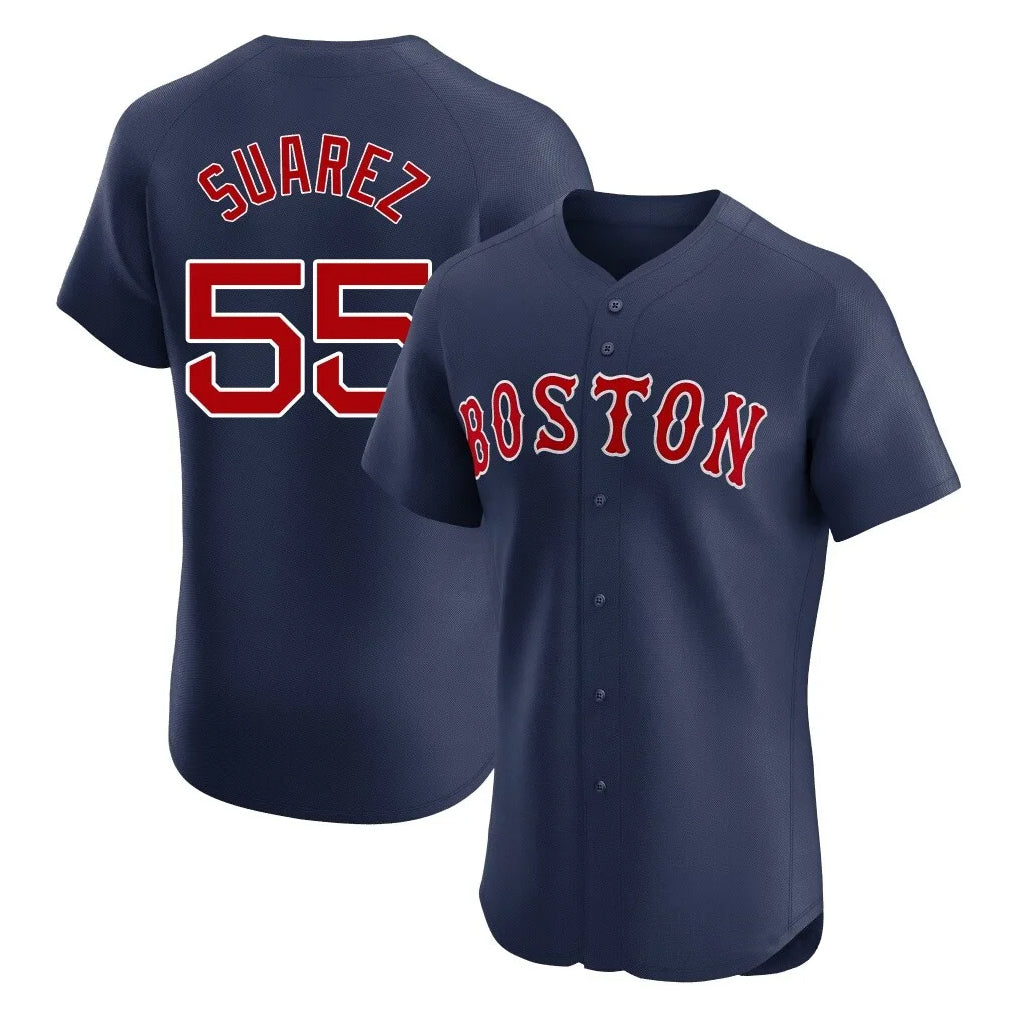 Boston Red Sox #55 Ranger Suarez Player Navy CONTON Limited Elite Home Game Stitched Jerseys1