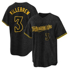 Minnesota Twins #3 Harmon Killebrew Player Black CONTONSnake Skin City Home Game Stitched Jerseys