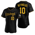 Pittsburgh Pirates #10 Bryan Reynolds Black CONTON Alternate 2nd Pittsburgh Flex Base Jersey