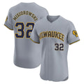 Milwaukee Brewers #32 Jacob Misiorowski Player Gray CONTON Home Limited Elite Stitched Jerseys
