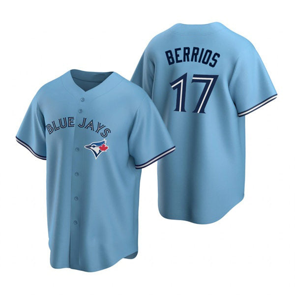 Toronto Blue Jays #17 Jose Berrios Powder Blue CONTON Alternate Cool Base Jersey