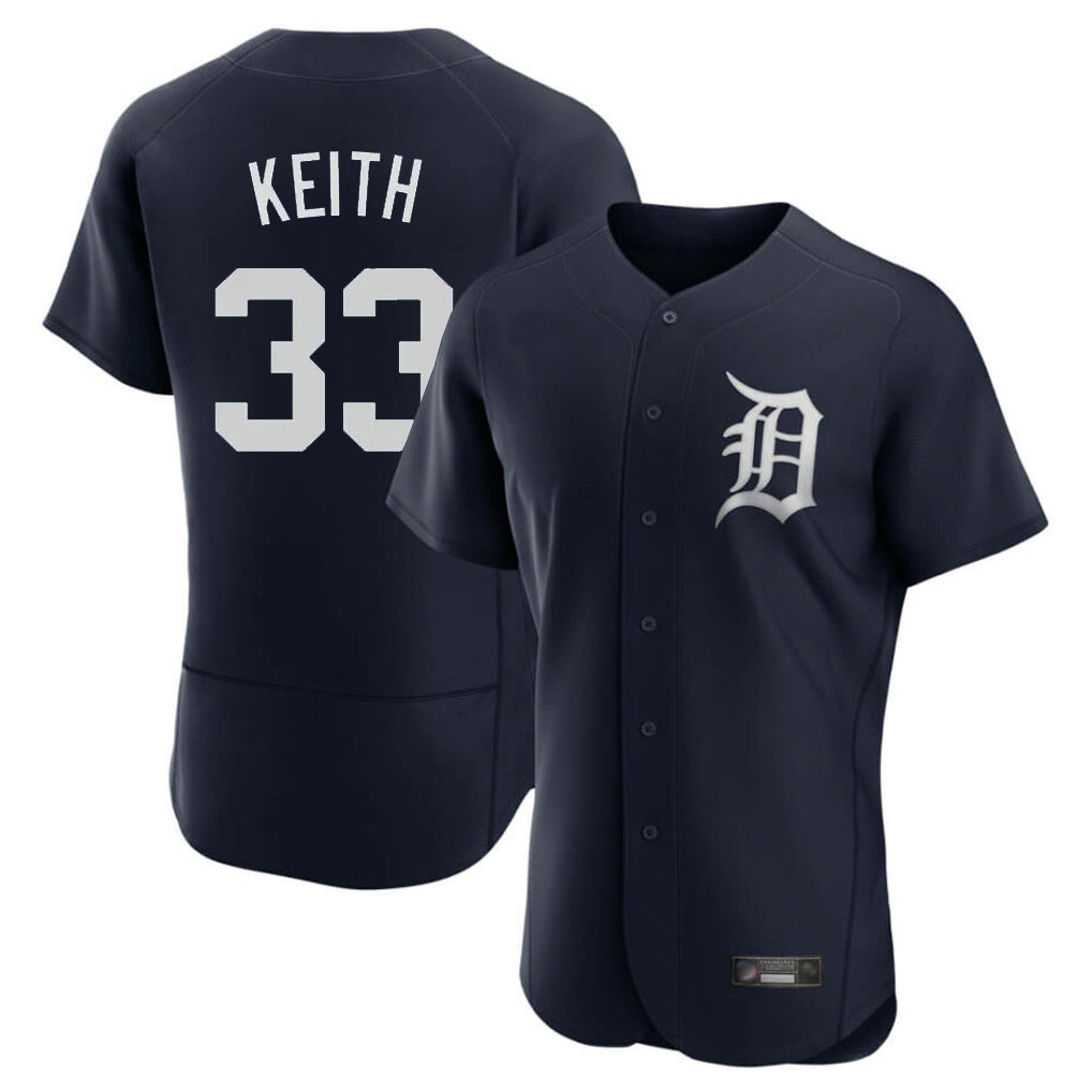 Detroit Tigers #33 Colt Keith Player Navy CONTON Limited Elite Home Stitched Jerseys
