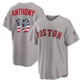 Boston Red Sox #19 Roman Anthony USA 250 Fourth of July Road Stadium Jersey - Gray CONTON