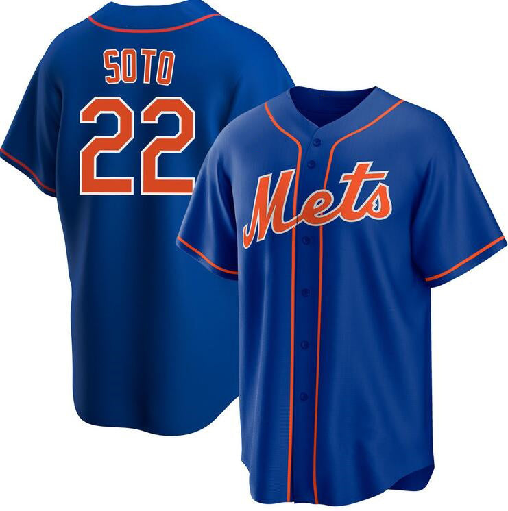 New York Mets #22 Juan Soto Royal CONTON 2024 Cool Base Limited Stitched Jersey