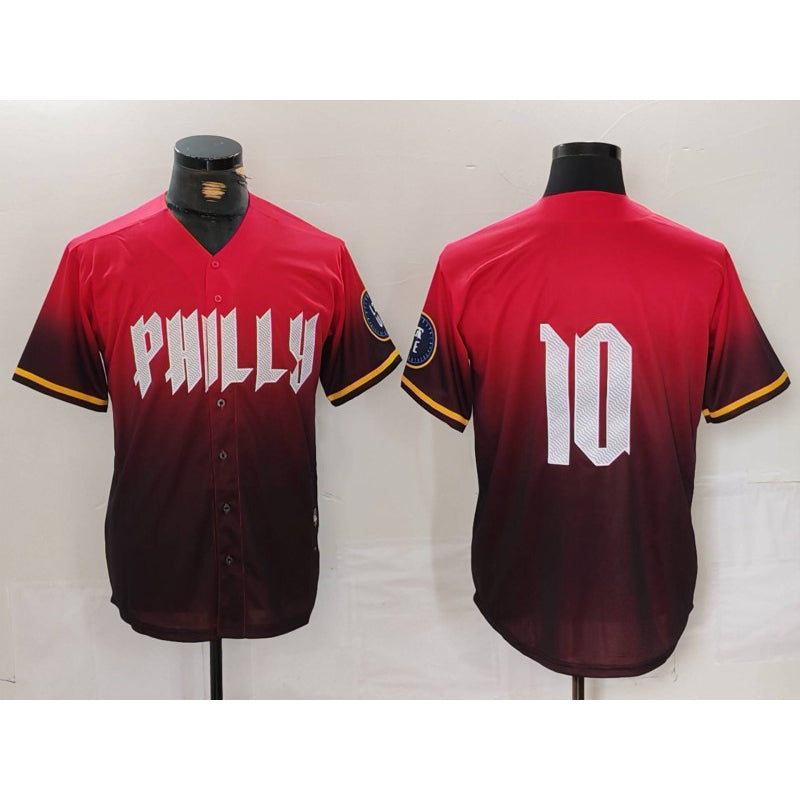 Philadelphia Phillies #10 JT Realmuto Red CONTON 2024 City Connect Limited Stitched Jersey 2