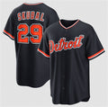 Detroit Tigers #29 Tarik Skubal Navy CONTON Alternate Stitched Jersey