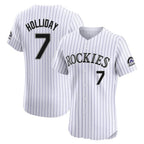 Colorado Rockies #7 Matt Holliday Player White CONTON Limited Elite Home Stitched Jerseys