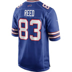 B.Bills #83 Andre Reed Royal CONTON Game Retired Player Jersey