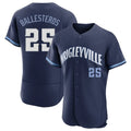 Chicago Cubs #25 Moises Ballesteros Player Navy CONTON City Connect Limited Elite Home Stitched Jerseys