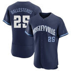 Chicago Cubs #25 Moises Ballesteros Player Navy CONTON City Connect Limited Elite Home Stitched Jerseys