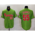 Philadelphia Phillies #55 Ranger Suarez Number Green CONTON With Patch Stitched Cool Base Jersey