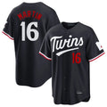 Minnesota Twins #16 Austin Martin Player Navy CONTONHome Game Stitched Jerseys