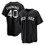 Boston Red Sox #40 Willson Contreras Player Black CONTON Home Game Stitched Jerseys