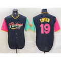 San Diego Padres #19 Tony Gwynn Black CONTON City Connect Cool Base Stitched Jersey 2