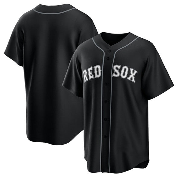 Boston Red Sox Blank Black CONTON Lights Out Limited Stitched Jersey