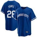 Kansas City Royals #28 Kyle Isbel Player Royal CONTON Game Home Stitched Jerseys