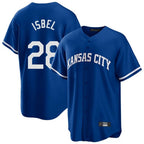 Kansas City Royals #28 Kyle Isbel Player Royal CONTON Game Home Stitched Jerseys