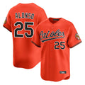 Baltimore Orioles #25 Pete Alonso Player Orange CONTON Limited Home Game Stitched Jerseys
