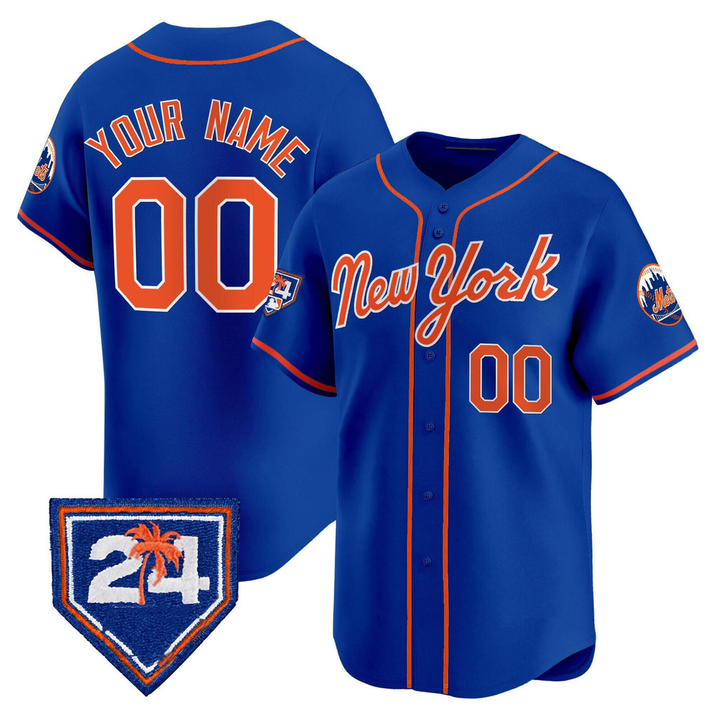 Cutsom New York Mets Active Player Royal CONTON 2024 Spring Training Vapor Premier Limited Stitched Jersey