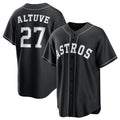Houston Astros #27 Jose Altuve Black CONTON Lights Out Limited Stitched Jersey