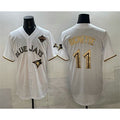 Toronto Blue Jays #11 Bo Bichette White Gold CONTON 2025 American League Champions Limited Stitched Jersey