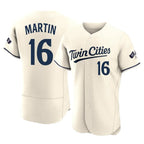 Minnesota Twins #16 Austin Martin Player Cream CONTONHome Limited Elite Stitched Jerseys