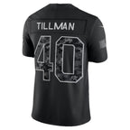 A.Cardinals #40 Pat Tillman Black 2026 Salute to Service Retired Player Stitched Limited Football jersey CONTON