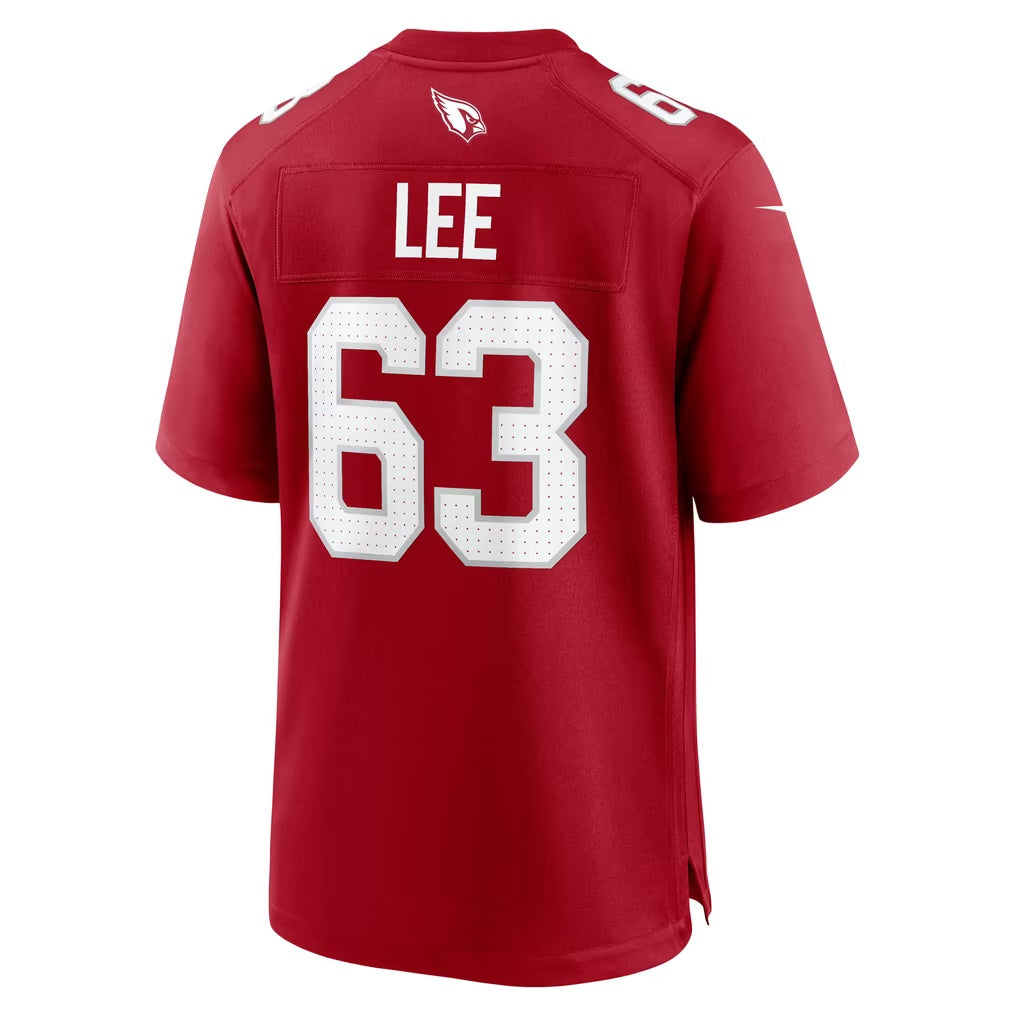 A.Cardinals #63 Vershon Lee Cardinal Team Game Football jersey CONTON