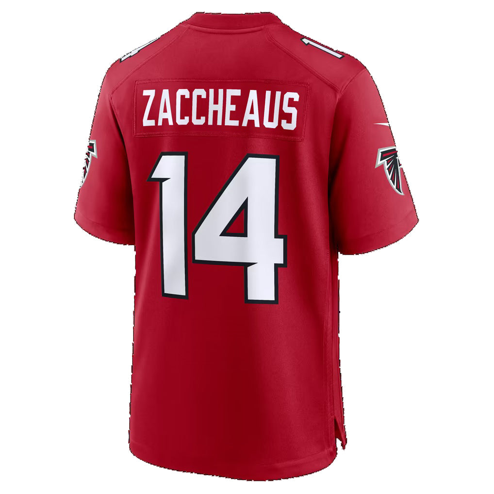 A.Falcons #14 Olamide Zaccheaus Red Team Game Football jersey CONTON