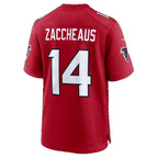 A.Falcons #14 Olamide Zaccheaus Red Team Game Football jersey CONTON